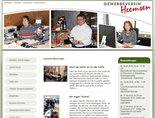 Tablet Screenshot of gewerbeverein-heemsen.de